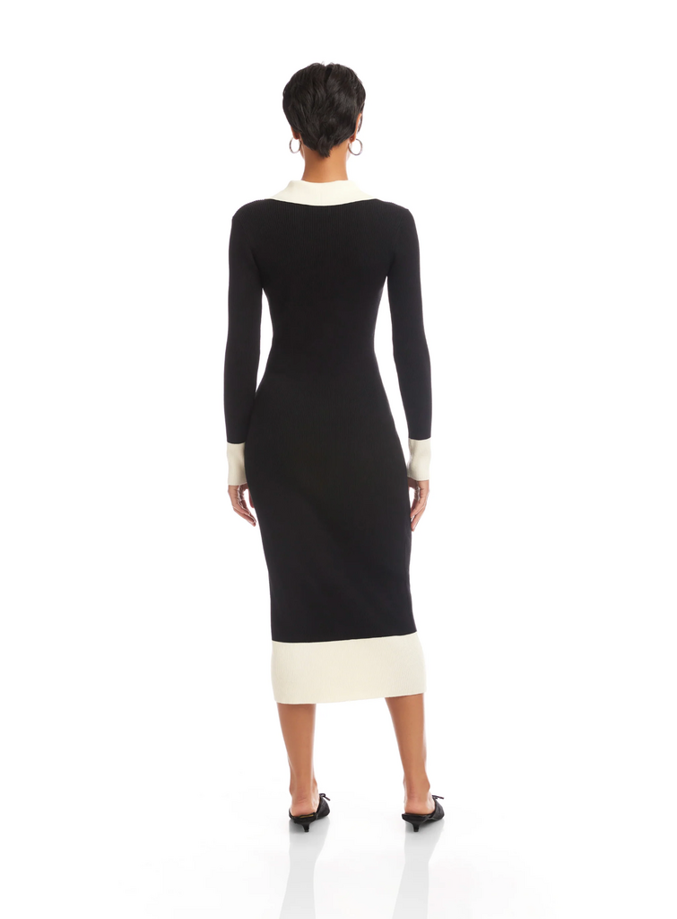 FIFTEEN TWENTY BELLE RIBBED POLO DRESS