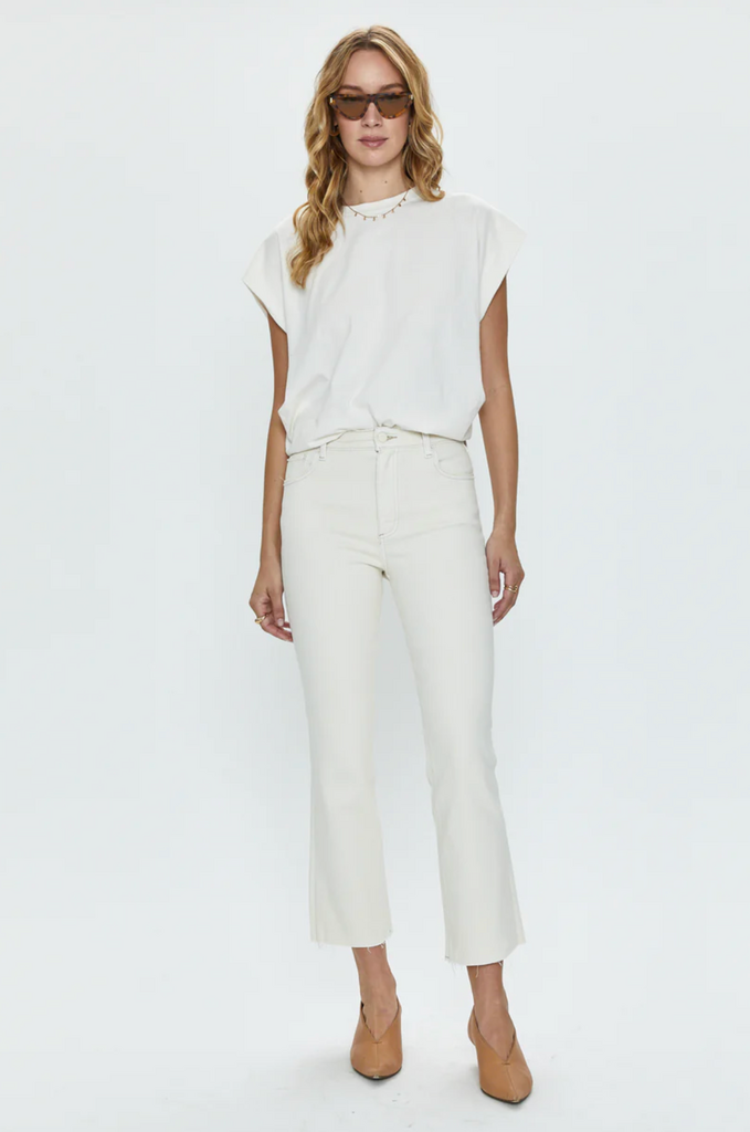 PISTOLA LENNON HIGH RISE CROP BOOT JEAN