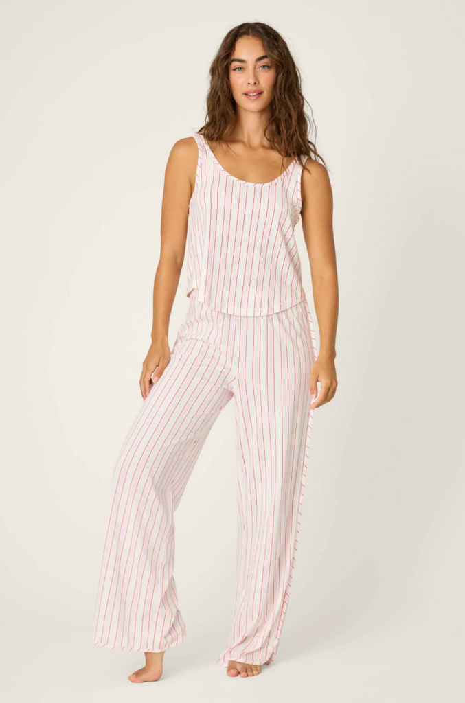 PJ SALVAGE FEELING LOVED STRIPED PJ SET