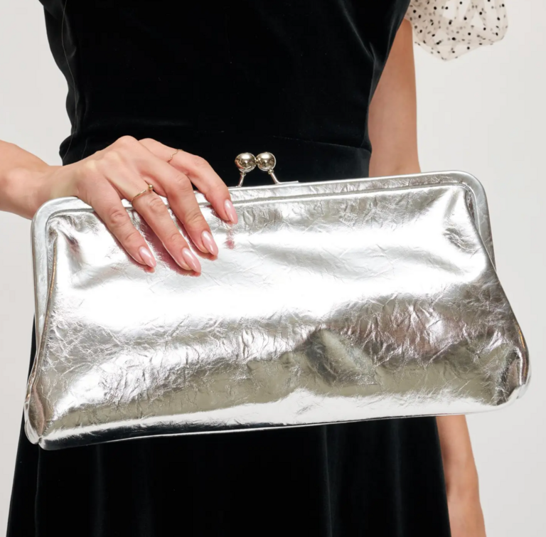 KRISTIN METALLIC CLUTCH