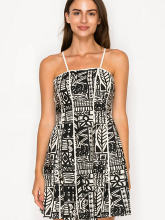 MEET ME IN SANTORINI NYSA'S INK MINI DRESS