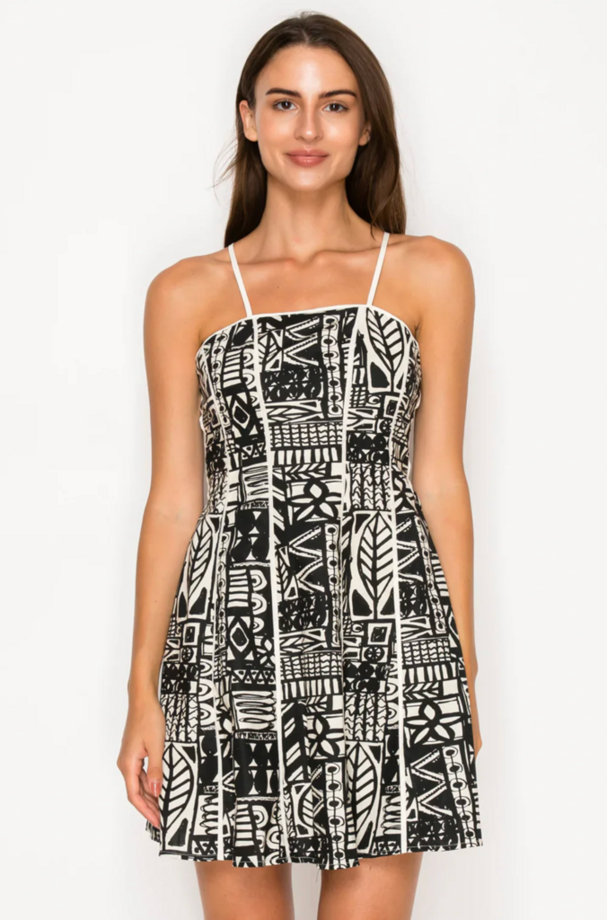 MEET ME IN SANTORINI NYSA'S INK MINI DRESS