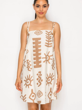 MEET ME IN SANTORINI SANTORINI SUNPLAY MINI DRESS