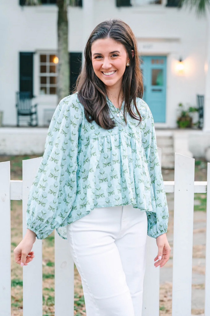 VICTORIA DUNN BLUFFTON BLOUSE