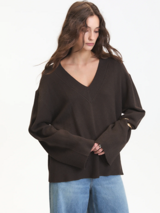 DÈLUC ASCLEPIAS V NECK SWEATER