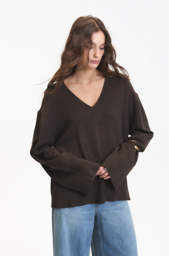 DÈLUC ASCLEPIAS V NECK SWEATER