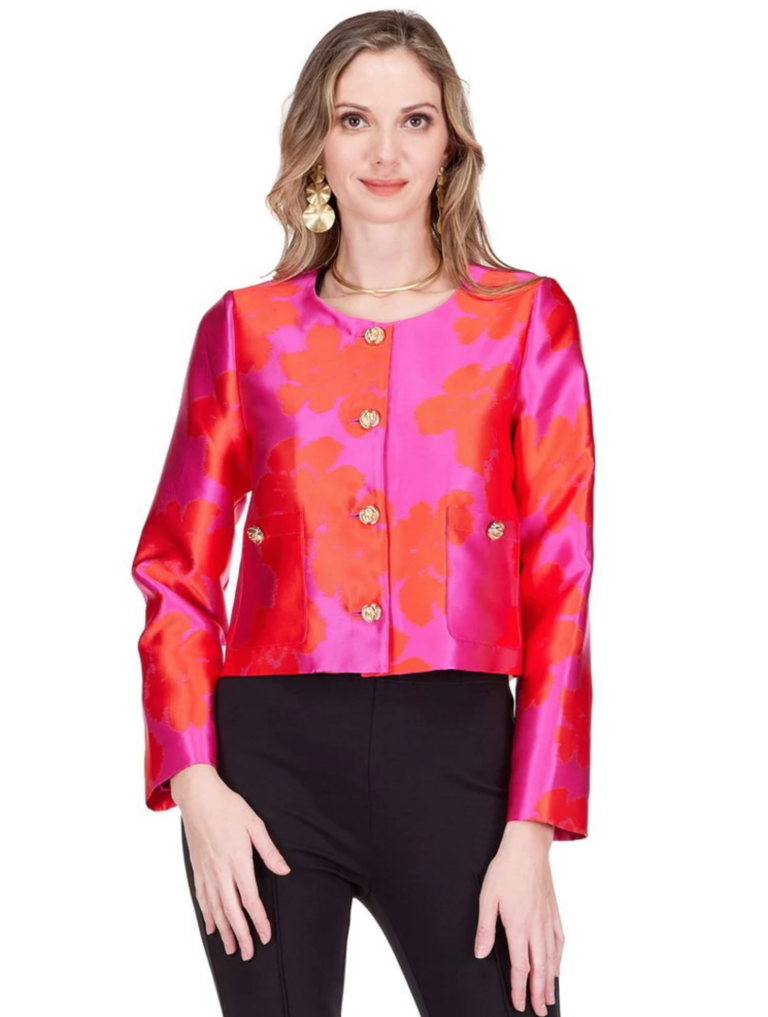 POCKET BUTTONS CROP JACKET