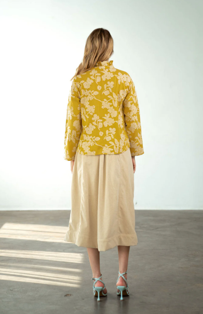 NEVER A WALLFLOWER VICKI LONG SLEEVE TOP