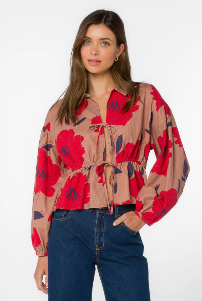 Velvet Heart EMMALYN FLORAL TOP