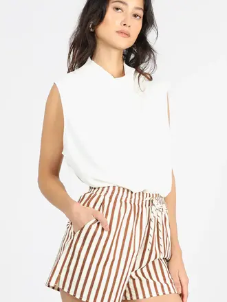 GRAHAM STRIPE PULL UP SHORTS