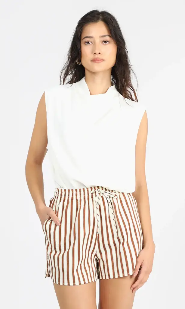 GRAHAM STRIPE PULL UP SHORTS