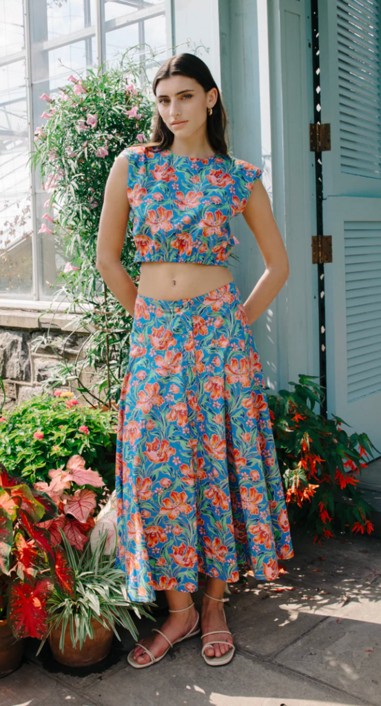 LOVE THE LABEL TRICIA LONG SKIRT ARCHIVE TULIP LIBERTY