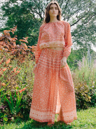 LOVE THE LABEL CARA SKIRT ROSEMARY DREAMSCAPE