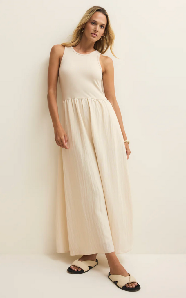 Z SUPPLY CHARLOTTE RIB MIDI DRESS