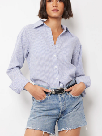 DROP SHOULDER BUTTON DOWN TUNIC