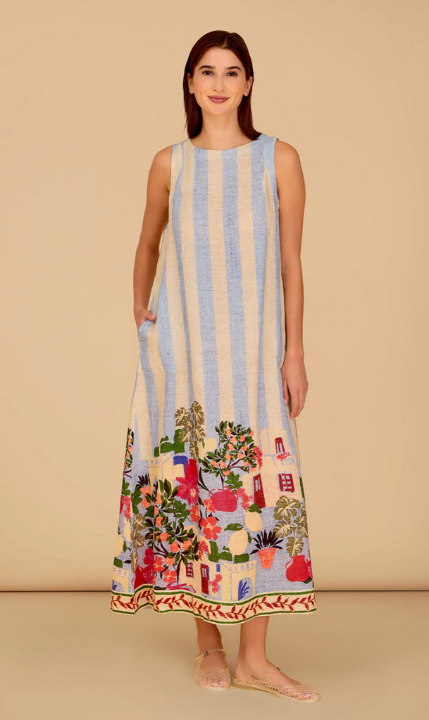 OLIVIA BY LIVRO DANI DRESS VILLAGE STRIPES