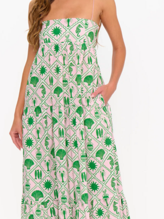 SHOW ME YOUR MUMU LONG WEEKEND MAXI DRESS COASTAL COLLAGE