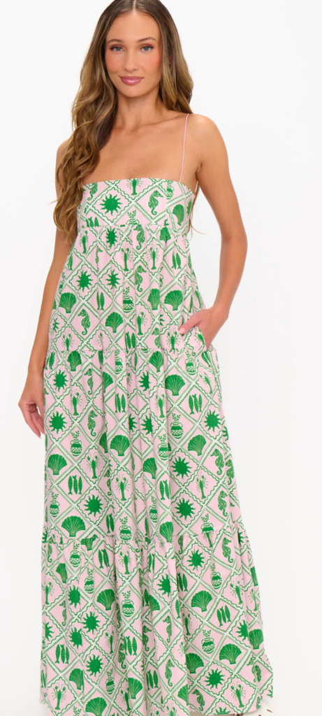 SHOW ME YOUR MUMU LONG WEEKEND MAXI DRESS COASTAL COLLAGE
