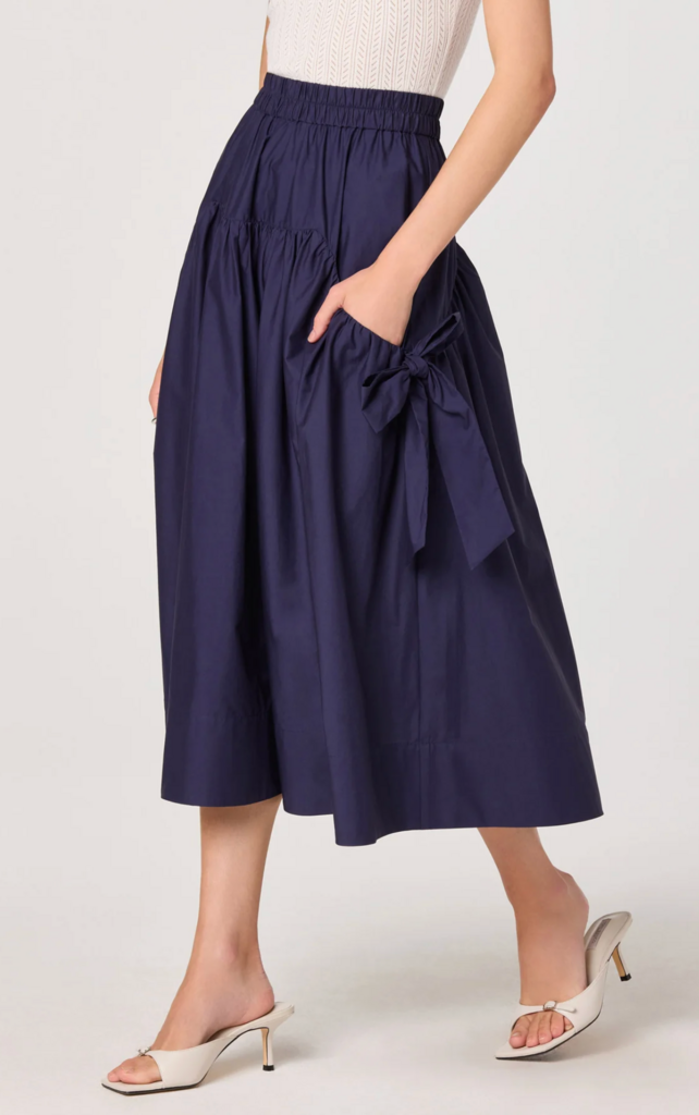 ASTR LYLAH BOW MIDI SKIRT