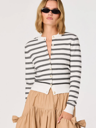 ASTR TAWNI BUTTON-FRONT CARDIGAN