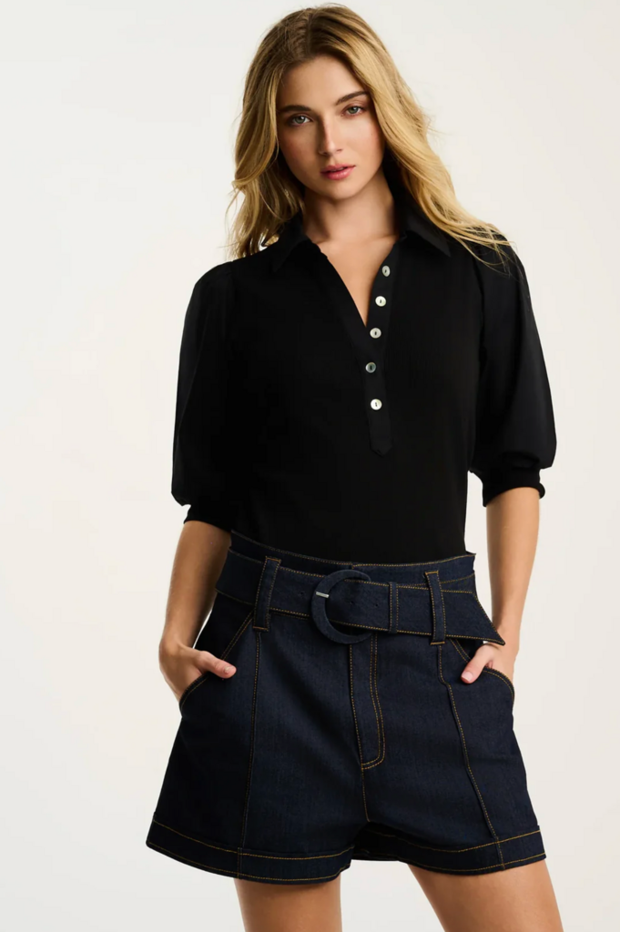 LISA TODD PURE RIB COLLET TOP