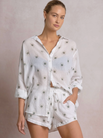 IRIS BUTTON DOWN TOP