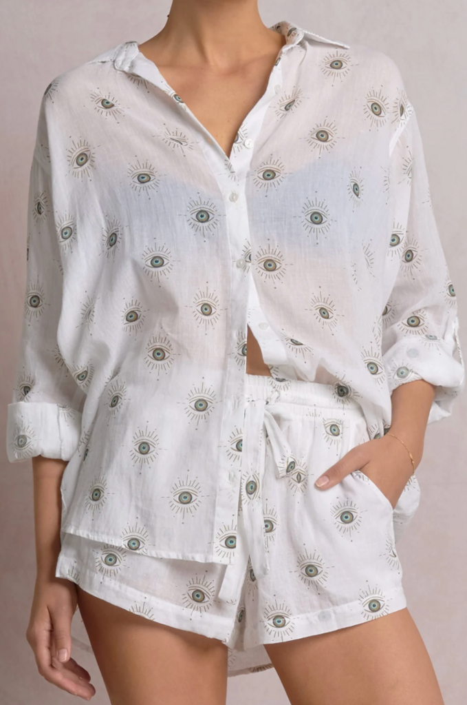 IRIS BUTTON DOWN TOP