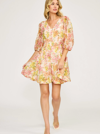 Lucy Paris ALEXIS BELTED DRESS