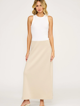 Lucy Paris REESE A LINE MAXI SKIRT