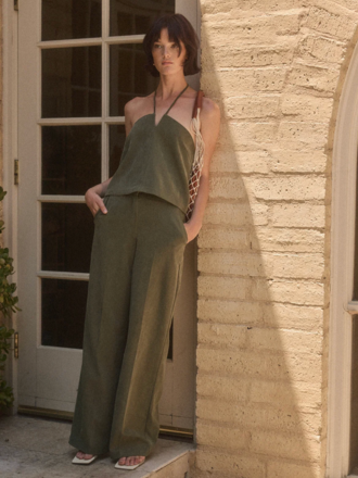 Lucy Paris TATUM V NECK TOP