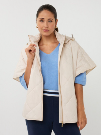 ESQUALO QUILTED PONCHO