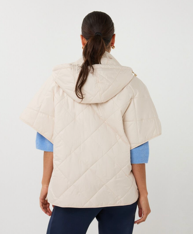 ESQUALO QUILTED PONCHO