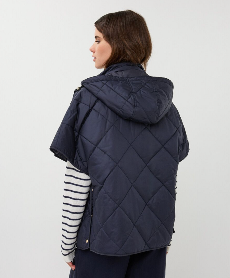ESQUALO QUILTED PONCHO