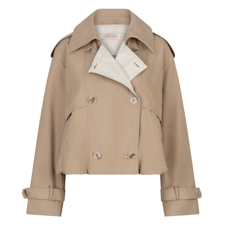 ESQUALO SHORT TRENCH COAT