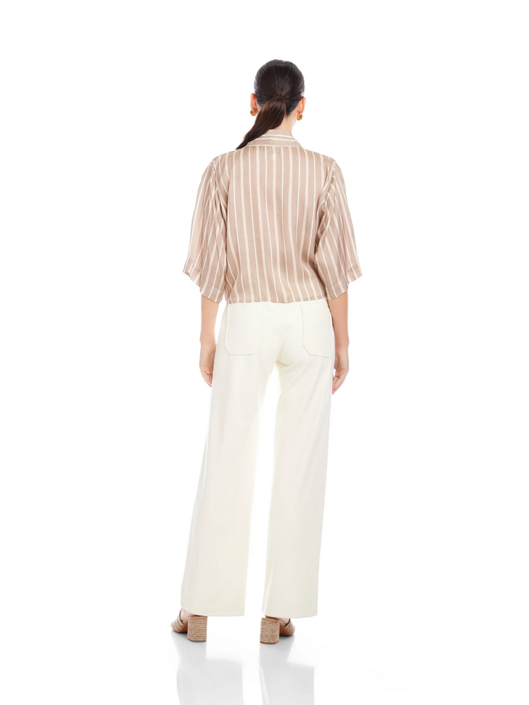 FIFTEEN TWENTY BERNICE TIE-FRONT BLOUSE