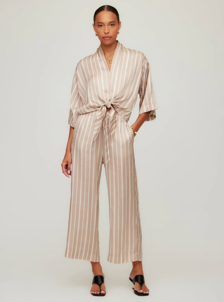 FIFTEEN TWENTY TASHA CROPPED DRAWSTRING PANTS