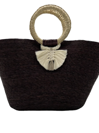 CHISME LIFESTYLE WOVEN PALM BEACH TOTE