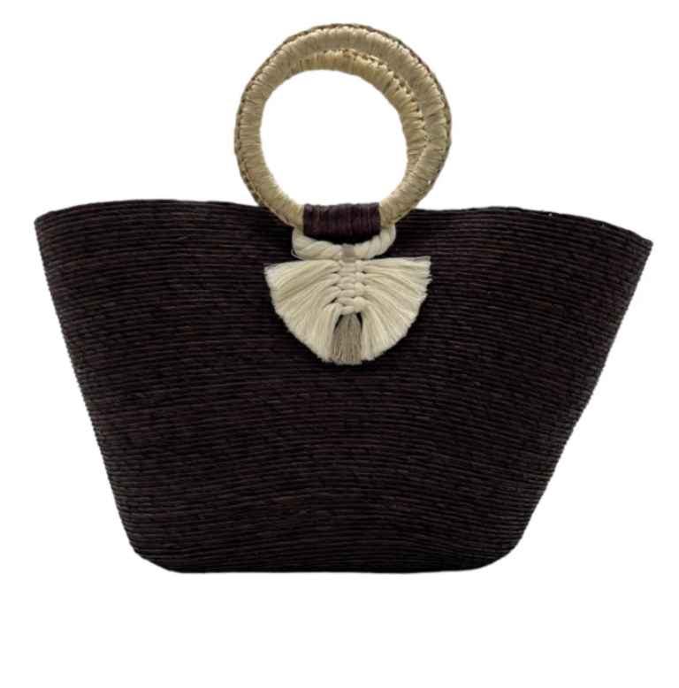 CHISME LIFESTYLE WOVEN PALM BEACH TOTE