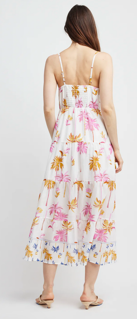 KALI MAXI DRESS PALM PRINT