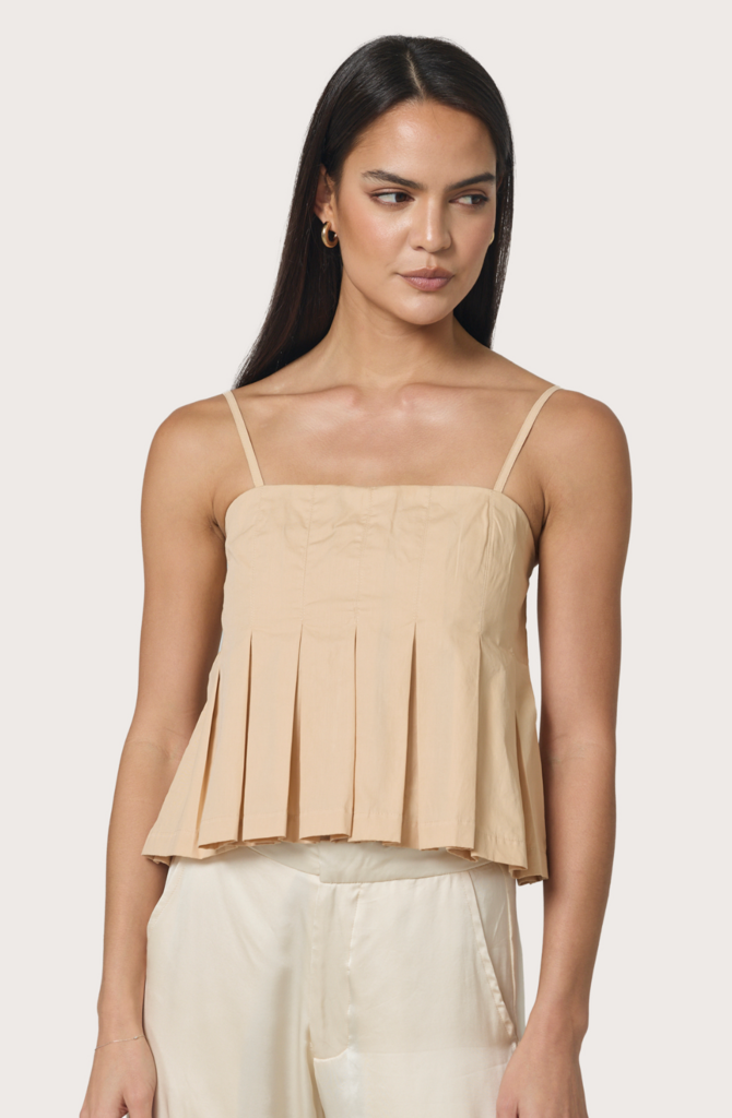LUSANA MYRA TOP TAN