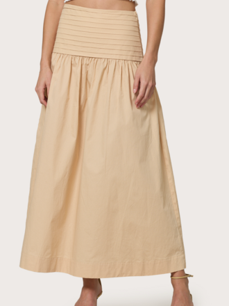 LUSANA TALIA SKIRT TAN