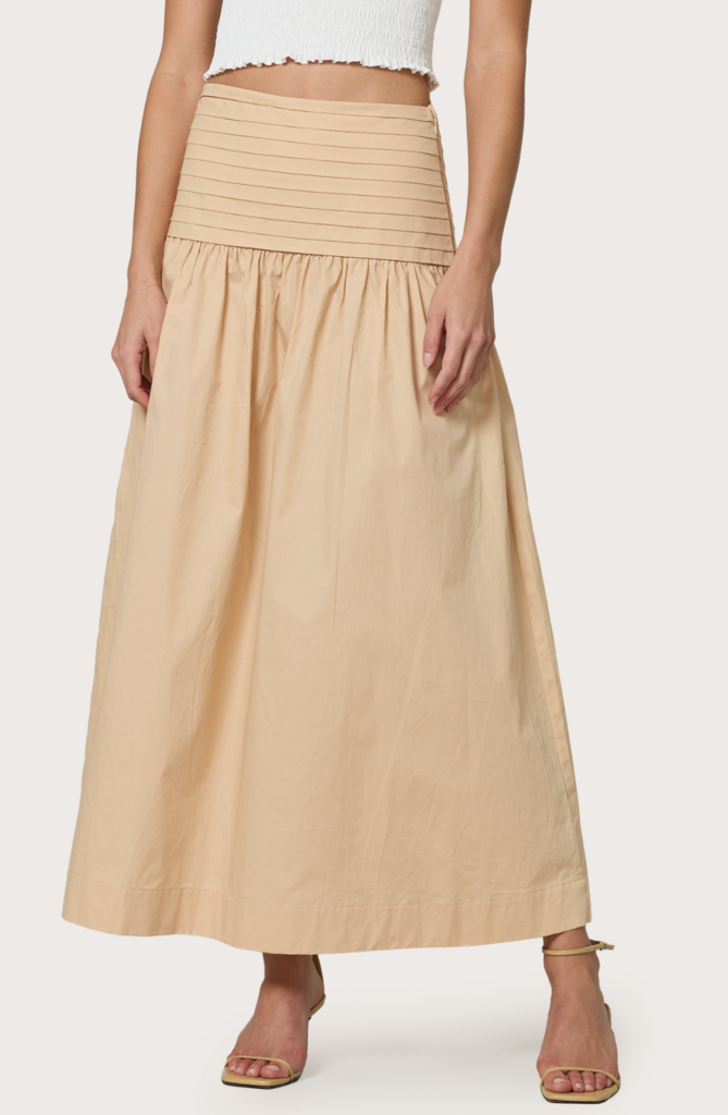LUSANA TALIA SKIRT TAN
