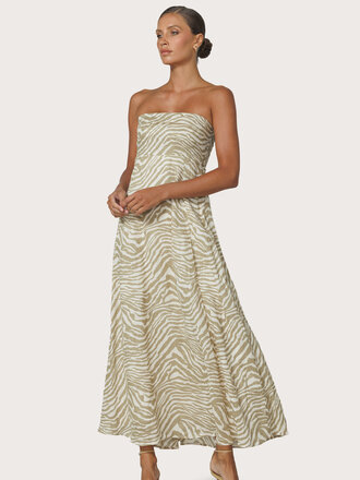 LUSANA ALORA LINEN DRESS MACAN