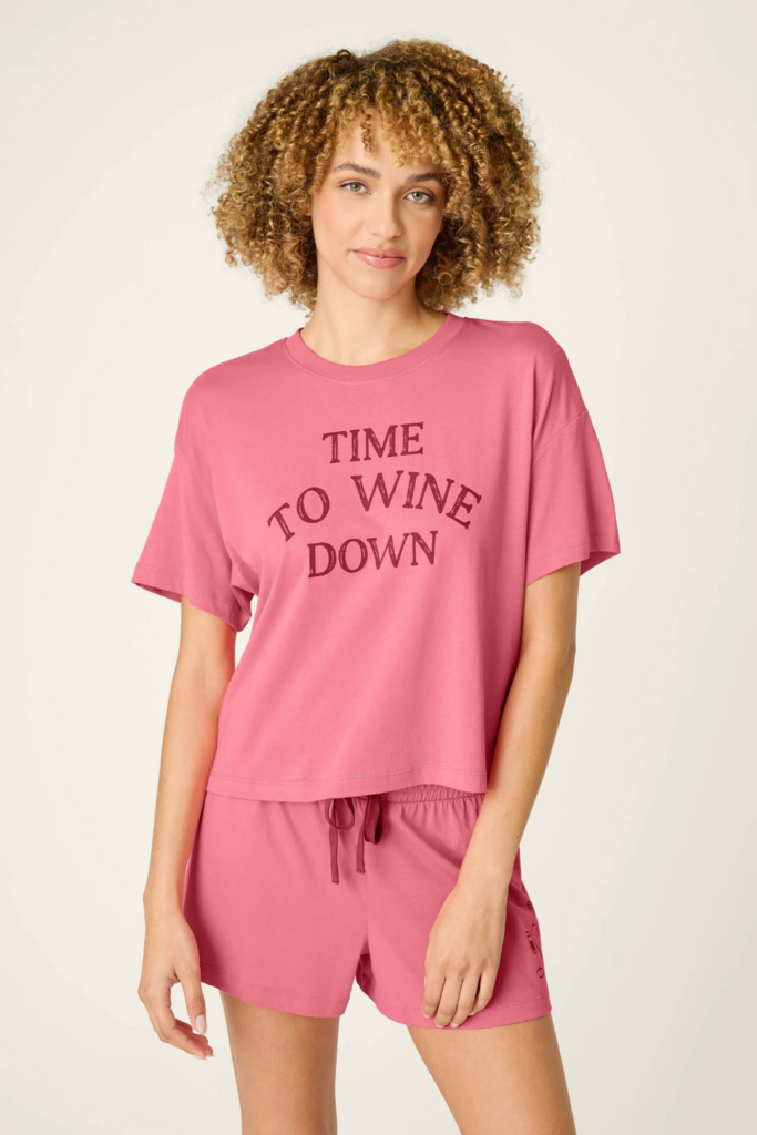 PJ SALVAGE TIME TO WINE DOWN SOFTEE SET