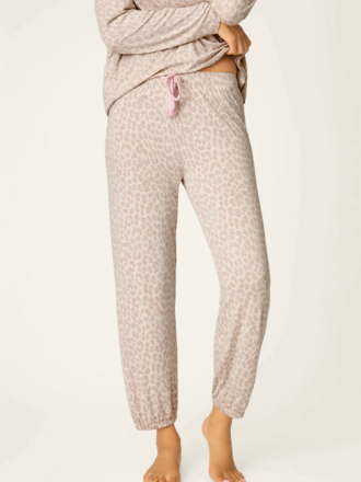 PJ SALVAGE LUXE LEOPARD DREAMS BANDED PANTS