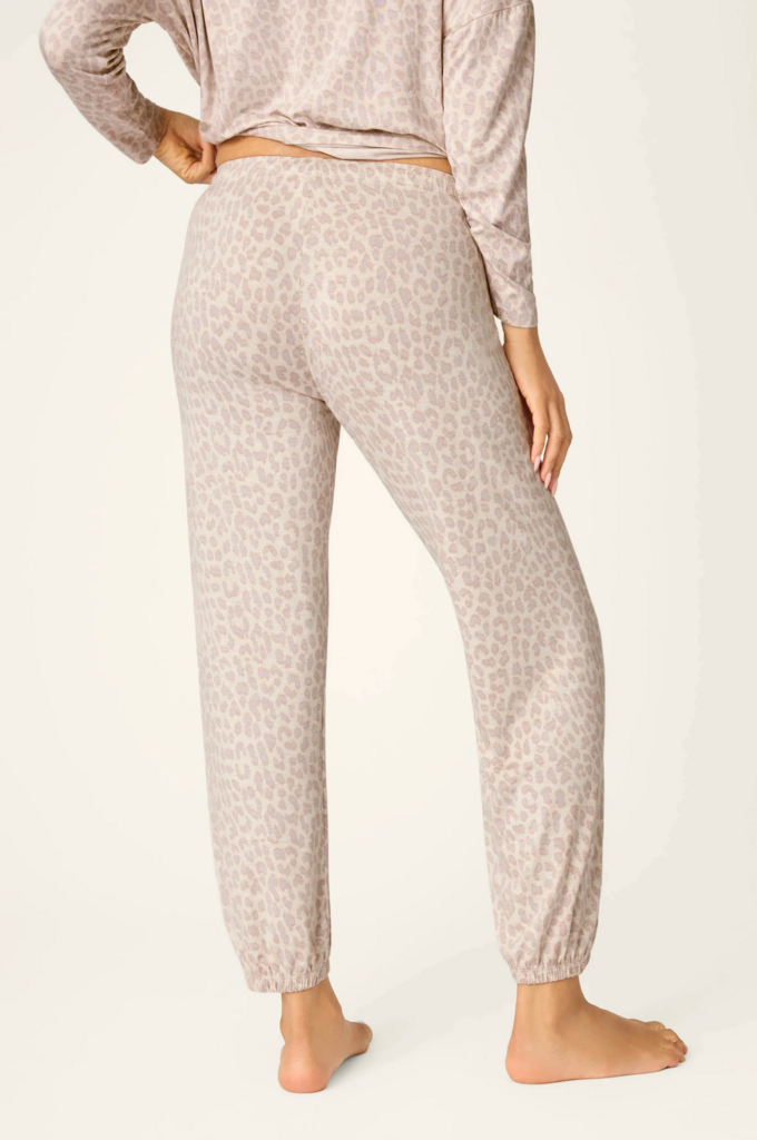 PJ SALVAGE LUXE LEOPARD DREAMS BANDED PANTS