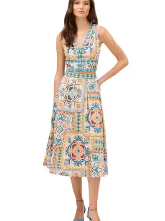 ALLISON NEW YORK MABEL SKIRT SCARF PRINT