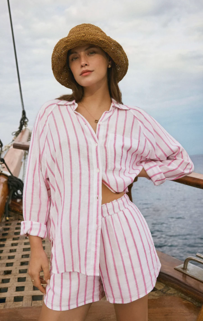 Z SUPPLY THE PERFECT LINEN STRIPED TOP