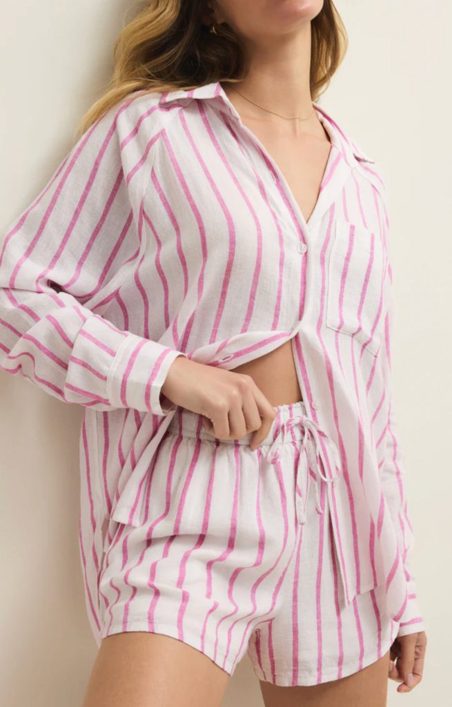 Z SUPPLY THE PERFECT LINEN STRIPED TOP