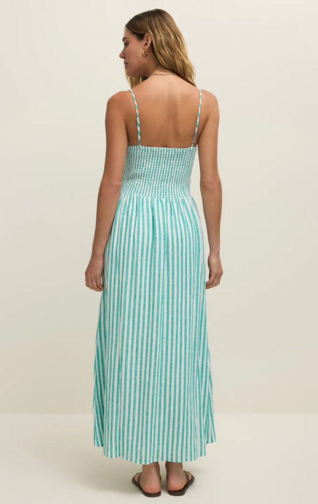 Z SUPPLY BAYSIDE STRIPE LINEN MAXI DRESS